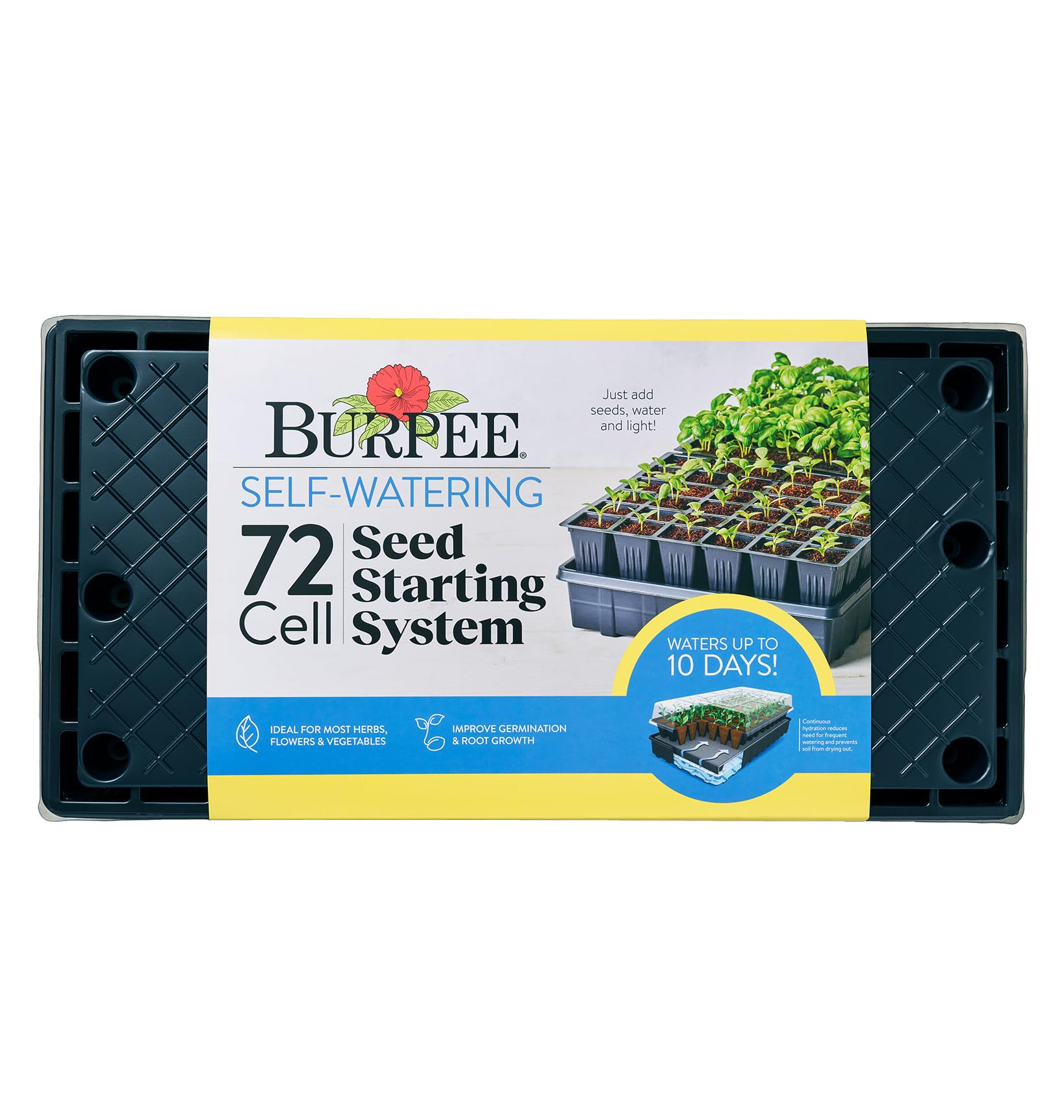 Burpee Self-Watering Seed Starter Tray, 72 Cells | Amazon (US)