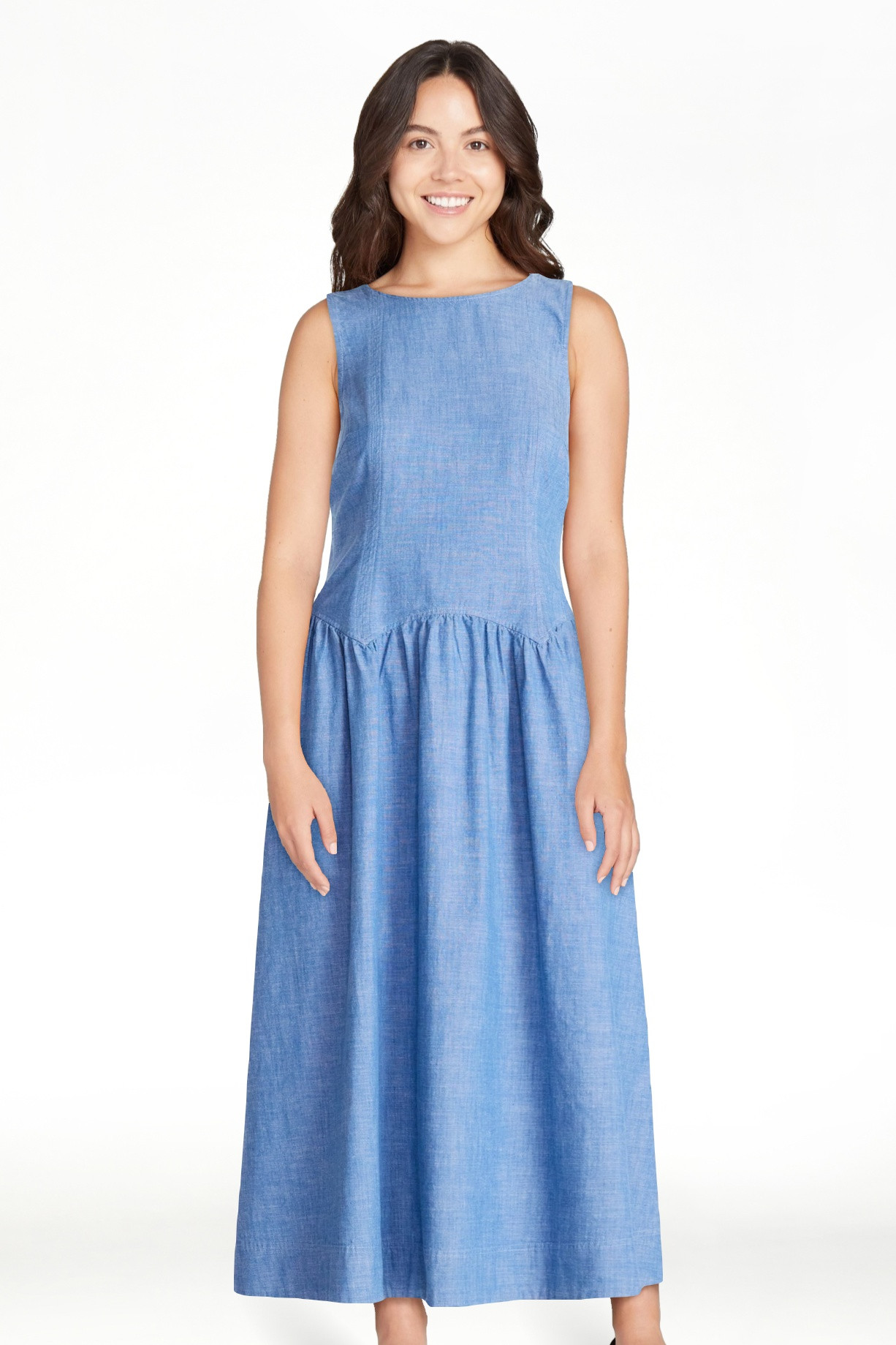 Free Assembly Women’s and Women's Plus Sleeveless Cotton Racer Back Maxi Dress, Sizes XS-4X | Walmart (US)