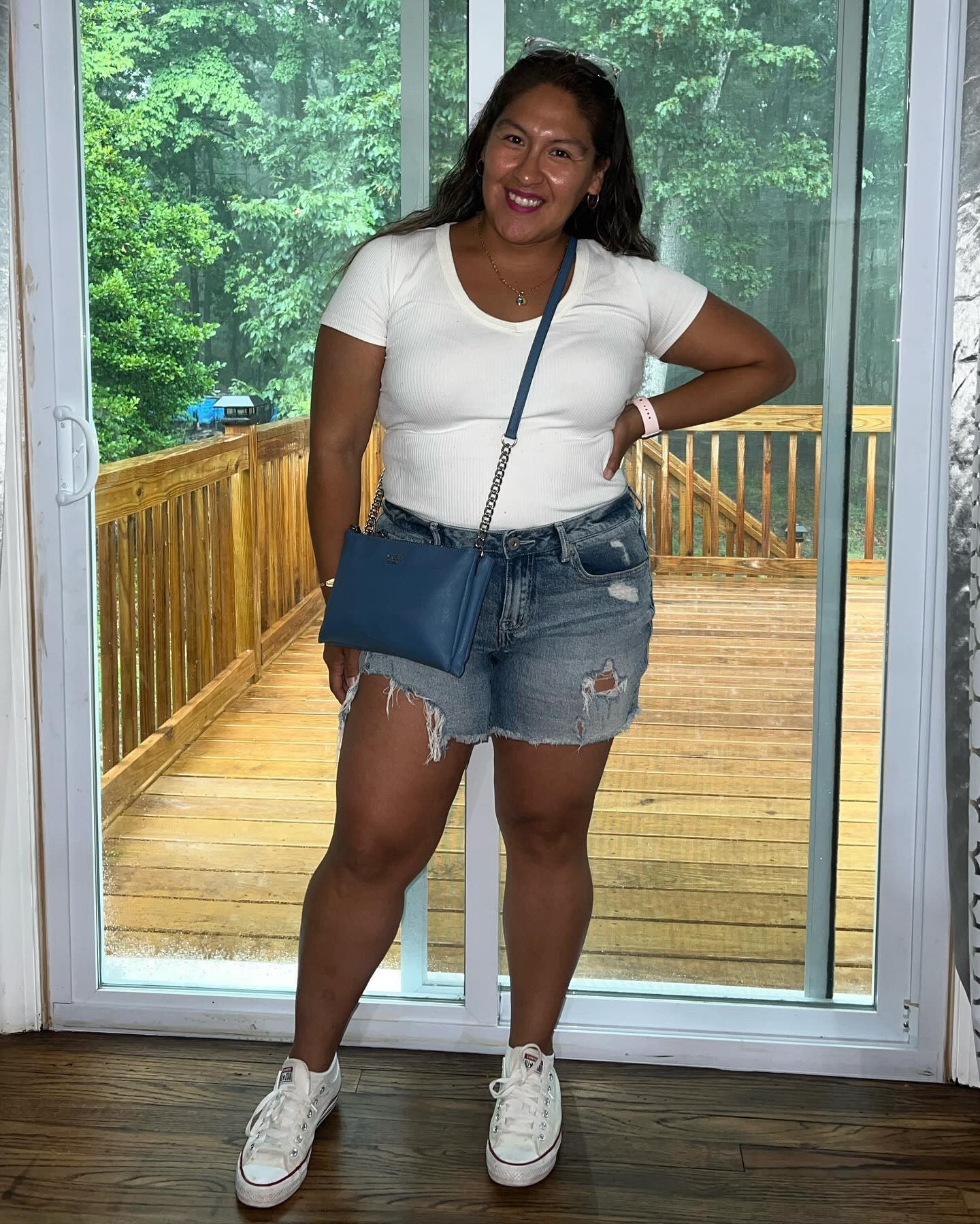 Style is a way to say who you are without having to speak. In this case, mom mode. 🤗 

Shorts - @torrid 
Shirt - @walmartfashion 
Sneakers - @converse 

#marcesview #explorepage #denimlook #ootd #momfit #momoutfits #walmart #torrid #converse 

#LTKMidsize #LTKSeasonal #LTKStyleTip