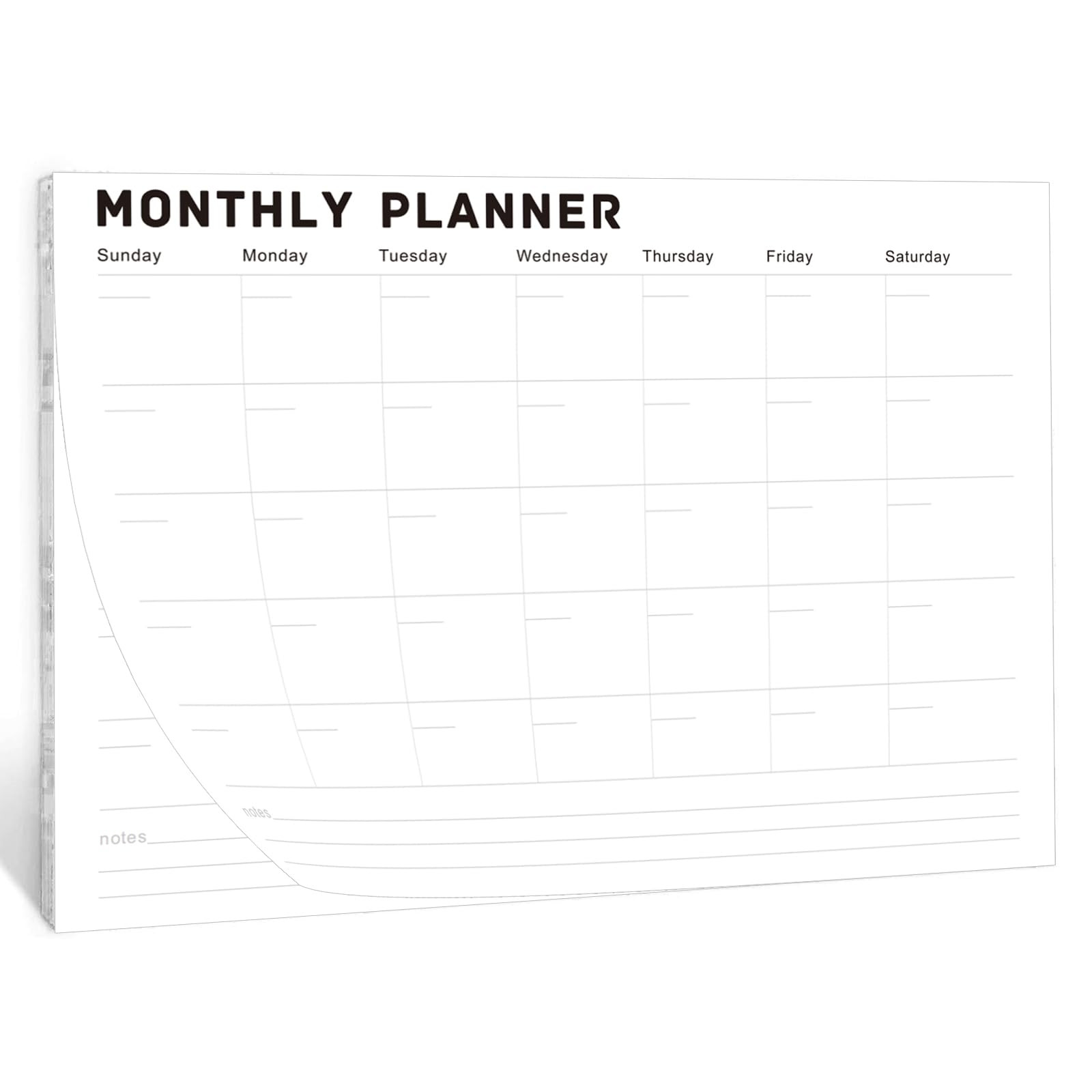 Monthly Planner Notepad - Undated Monthly Planner with 52 Sheets Monthly Calendar Notepad,Desk Pl... | Amazon (US)