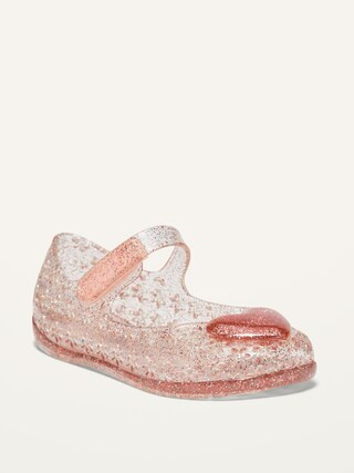 Glitter-Jelly Mary-Jane Flats for Toddler Girls | Old Navy (US)