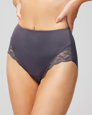 High-Waist Brief with Lace | SOMA