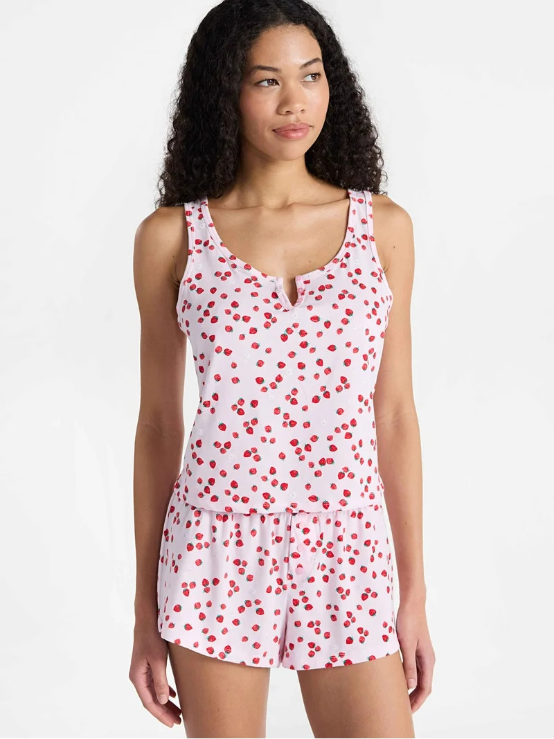 No Boundaries Sleepwear Brami and Shorts Set, 2-Piece Women’s | Walmart (US)