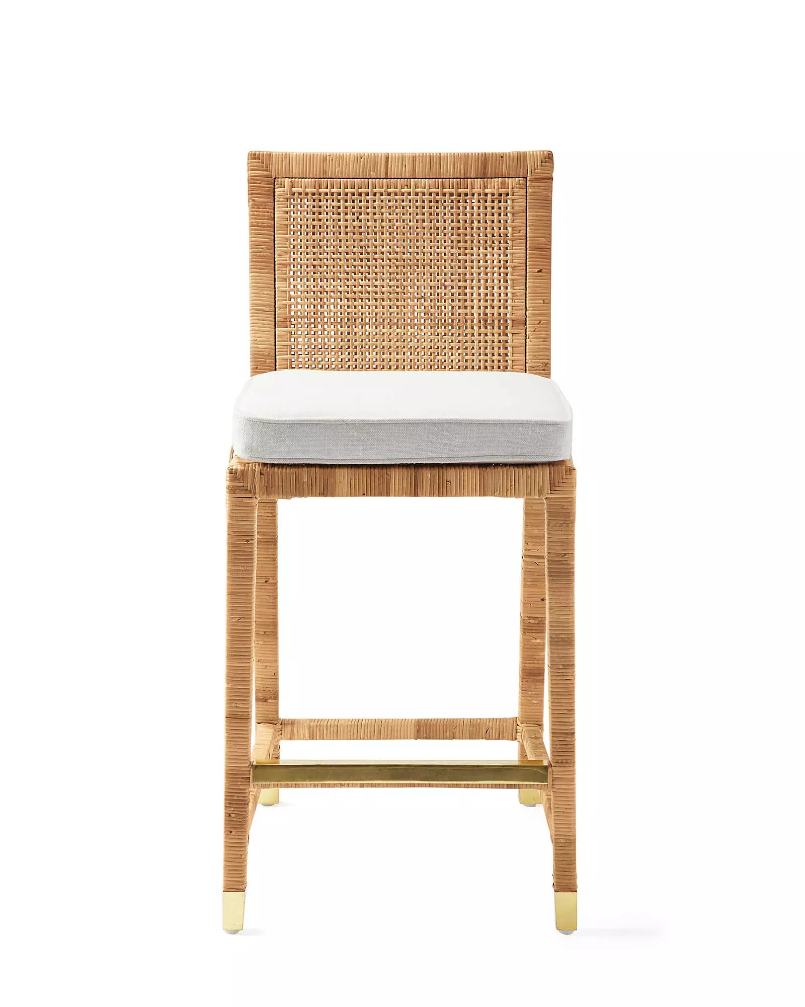 Balboa Rattan Counter Stool - Natural | Serena and Lily