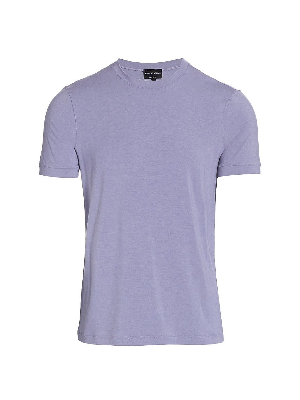 Giorgio Armani Men's Solid Crewneck T-Shirt - Lilac - Size 46 | Saks Fifth Avenue