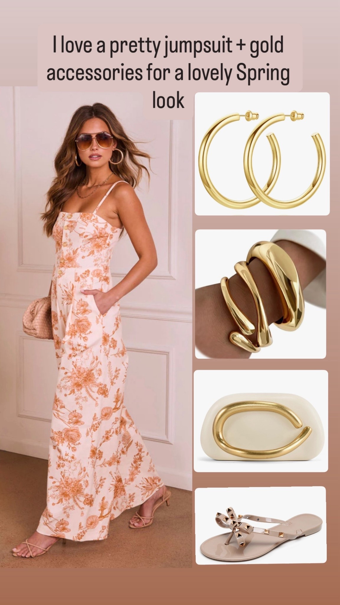 I love a pretty jumpsuit & gold accessories. It’s a classic Spring look!

#LTKootd #LTKWedding #LTKSeasonal