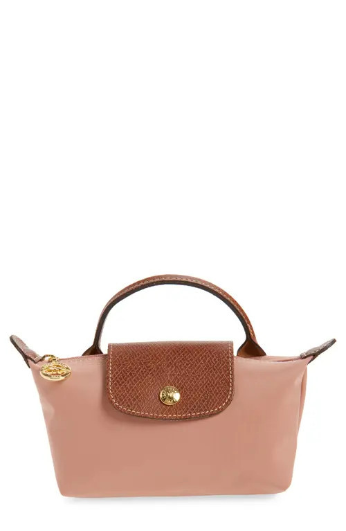 Longchamp Le Pliage Cosmetics Case in Pink Tea at Nordstrom | Nordstrom