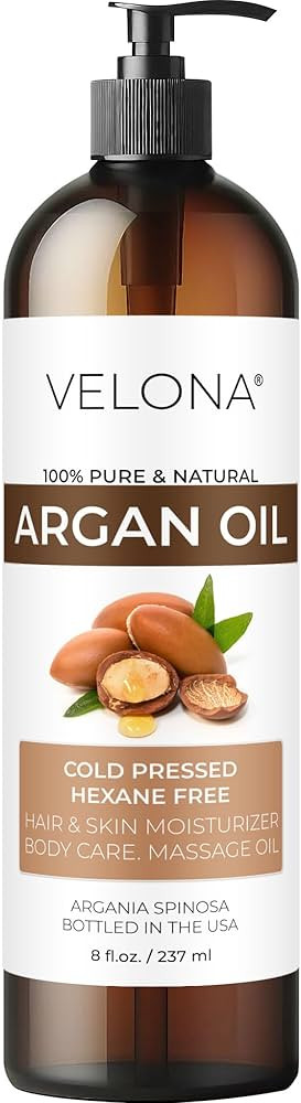 velona Argan Oil - 8 Fl Oz | 100% Pure and Natural | Morocco Oil | Skin, Body and Face Care | Nai... | Amazon (US)