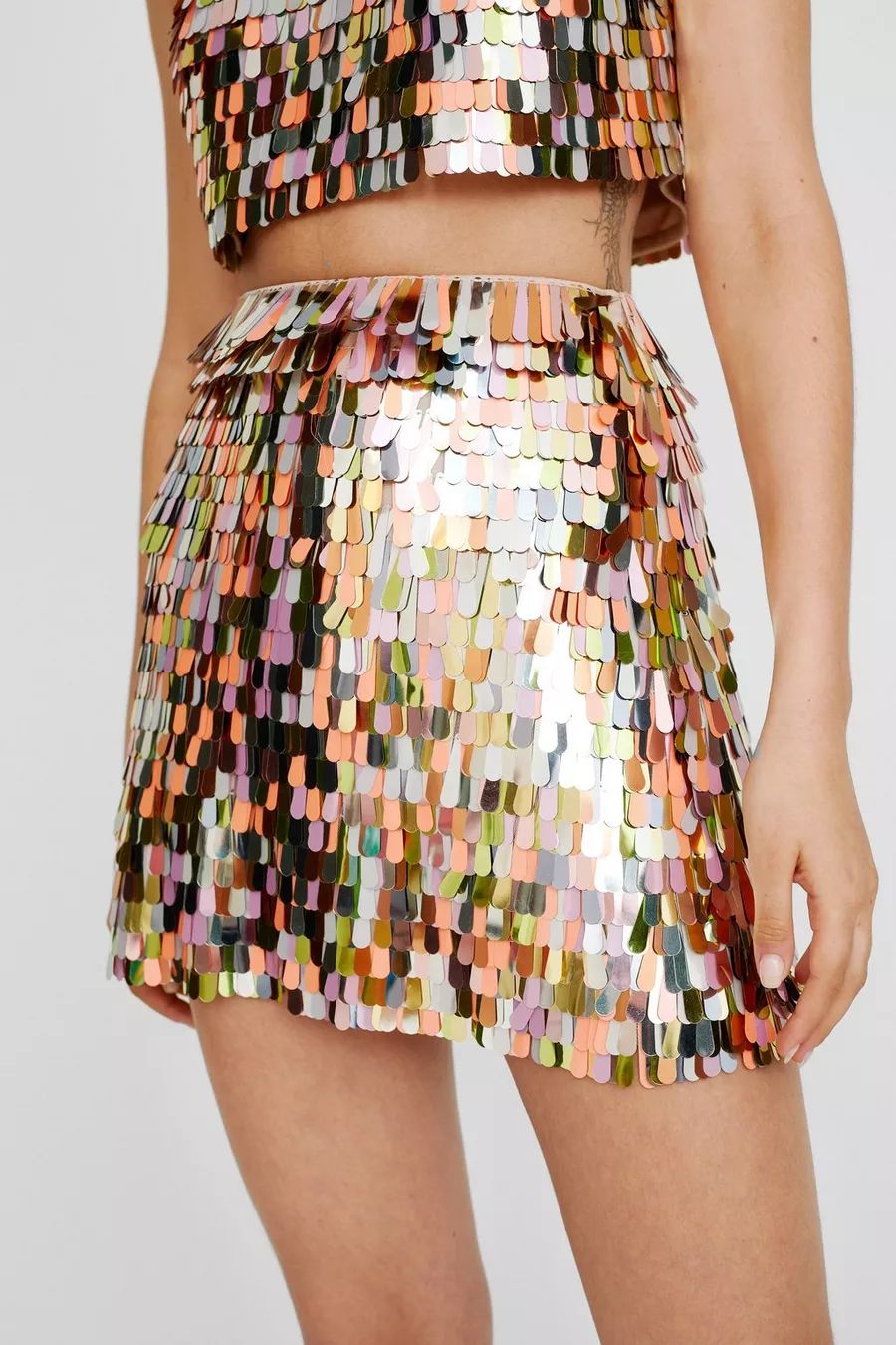 Embellished Sequin High Waisted Skirt | Nasty Gal US