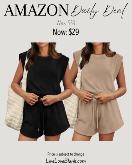 Amazon daily deal 
Summer cap sleeve with shorts
Casual outfit idea 
#ltku
Prices subject to change
Commissionable link

#LTKSaleAlert #LTKOver40 #LTKFindsUnder50