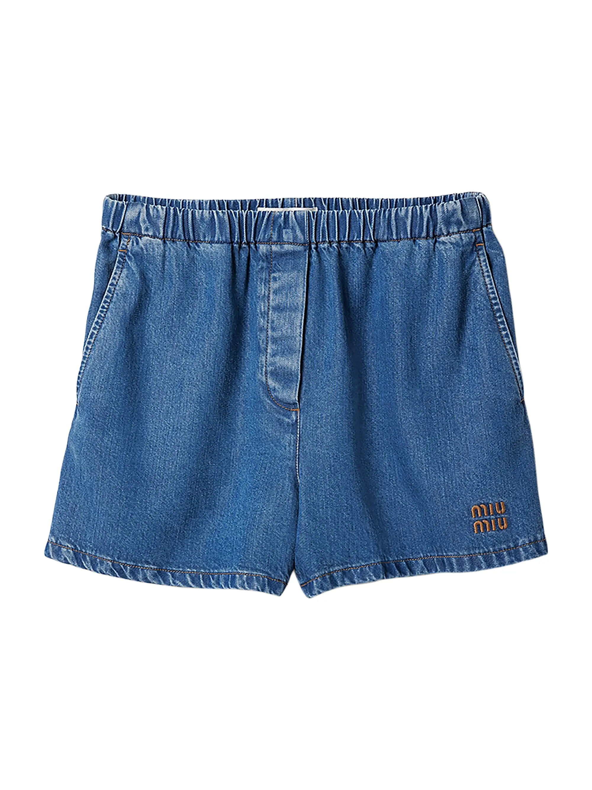 Miu Miu Denim Bermudas | Saks Fifth Avenue | Saks Fifth Avenue