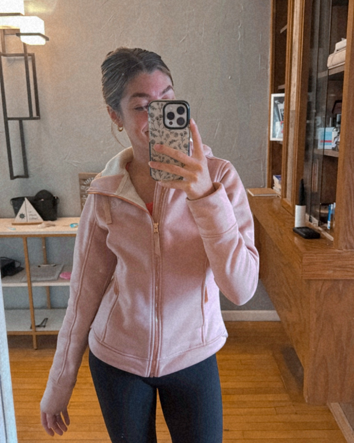 Casual Style. Pink Jacket. Spring Jacket. Wisconsin. Minnesota. Ohio. Midwest Weather. Cold Weather. Simple Look. Mom On The Go. Warm Outfit  

#LTKPetite #LTKSeasonal #LTKFindsUnder50