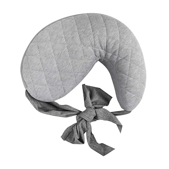 Boppy Anywhere Travel Nursing Pillow, Soft Gray, Plus Sized to Petite with Stretch Belt, Portable... | Amazon (US)
