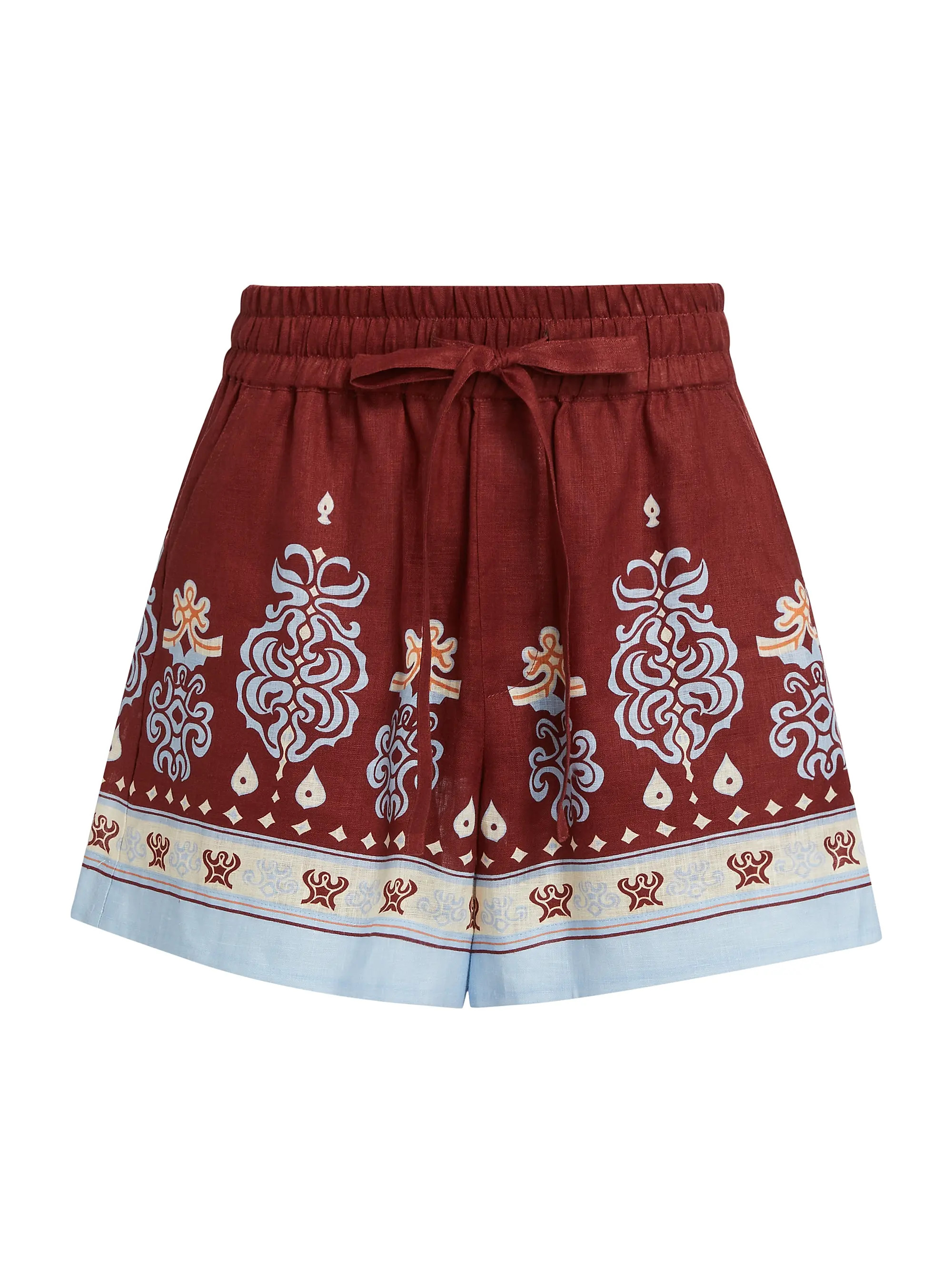 Emmett Linen Brocade Shorts | Saks Fifth Avenue