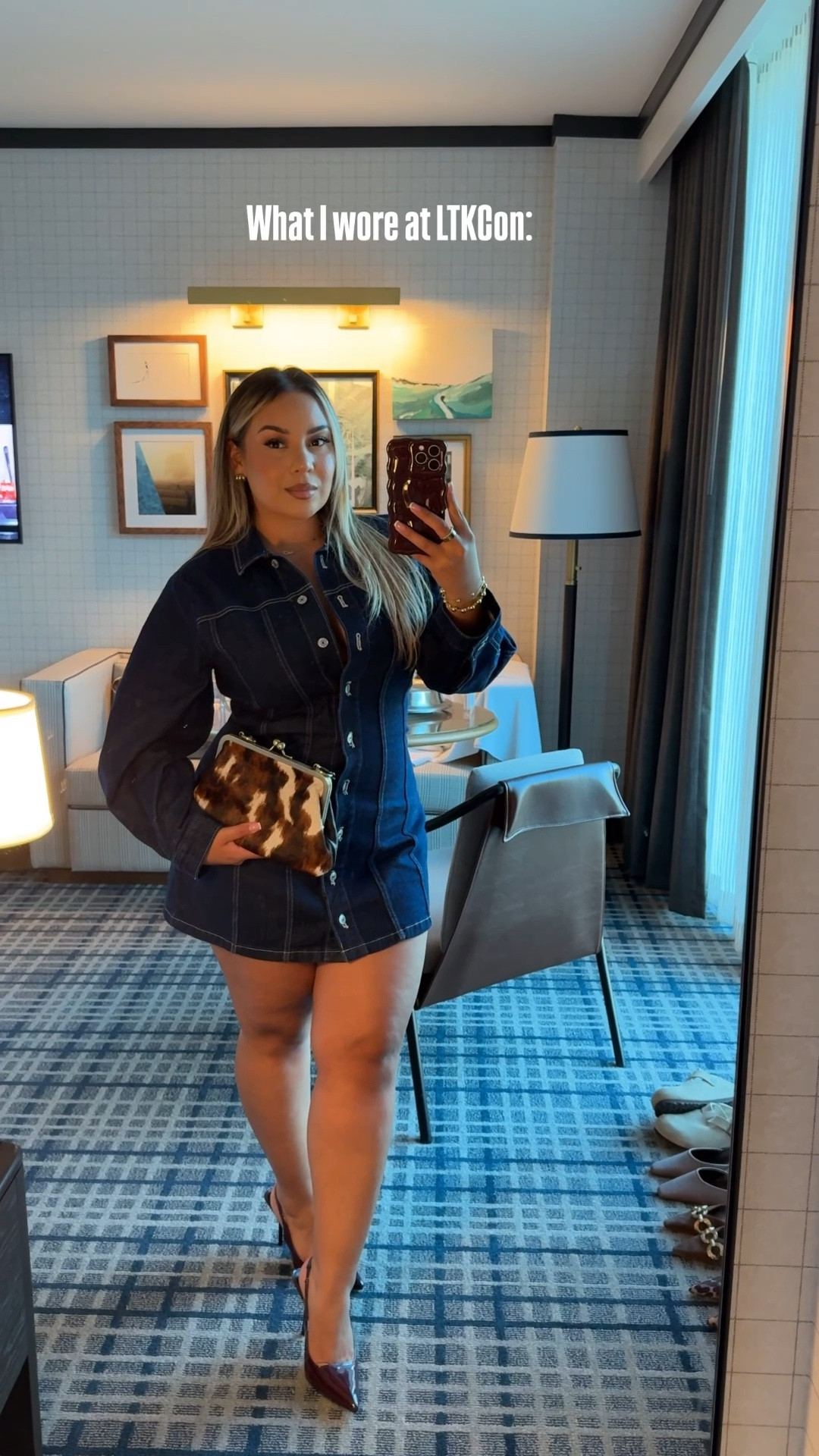 From conferences to cocktail hours 📝🥂 

Denim Dress: L (Has stretch) 
Black Blazer: L 
Jeans: both size 31 
Boohoo Blazer: US8 
Black Maxi Dress: size 8 

#LTKMidsize #LTKCon #LTKSeasonal