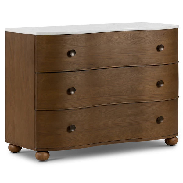 Four Hands Tiago Marble Chest | Paynes Gray