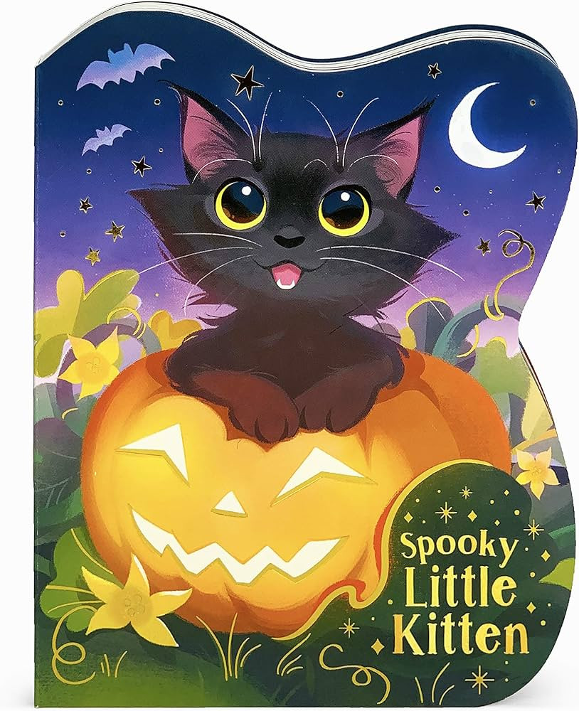 Spooky Little Kitten Halloween Cat-Shaped Board Book | Amazon (US)