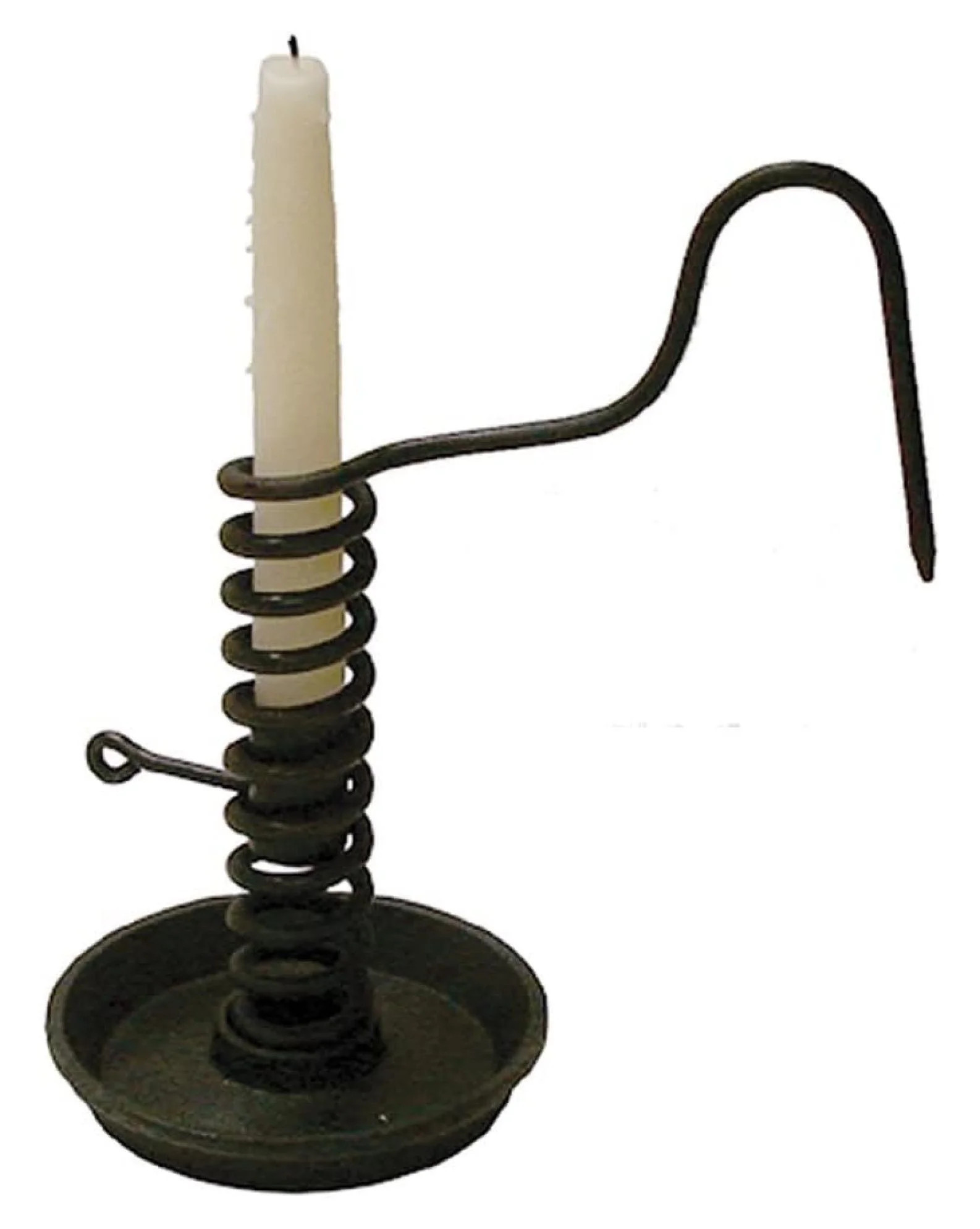 Wrought Iron Candle Holder - Antique Style Spiral Courting Candleholder, Black, 10" Tall - Vintag... | Walmart (US)