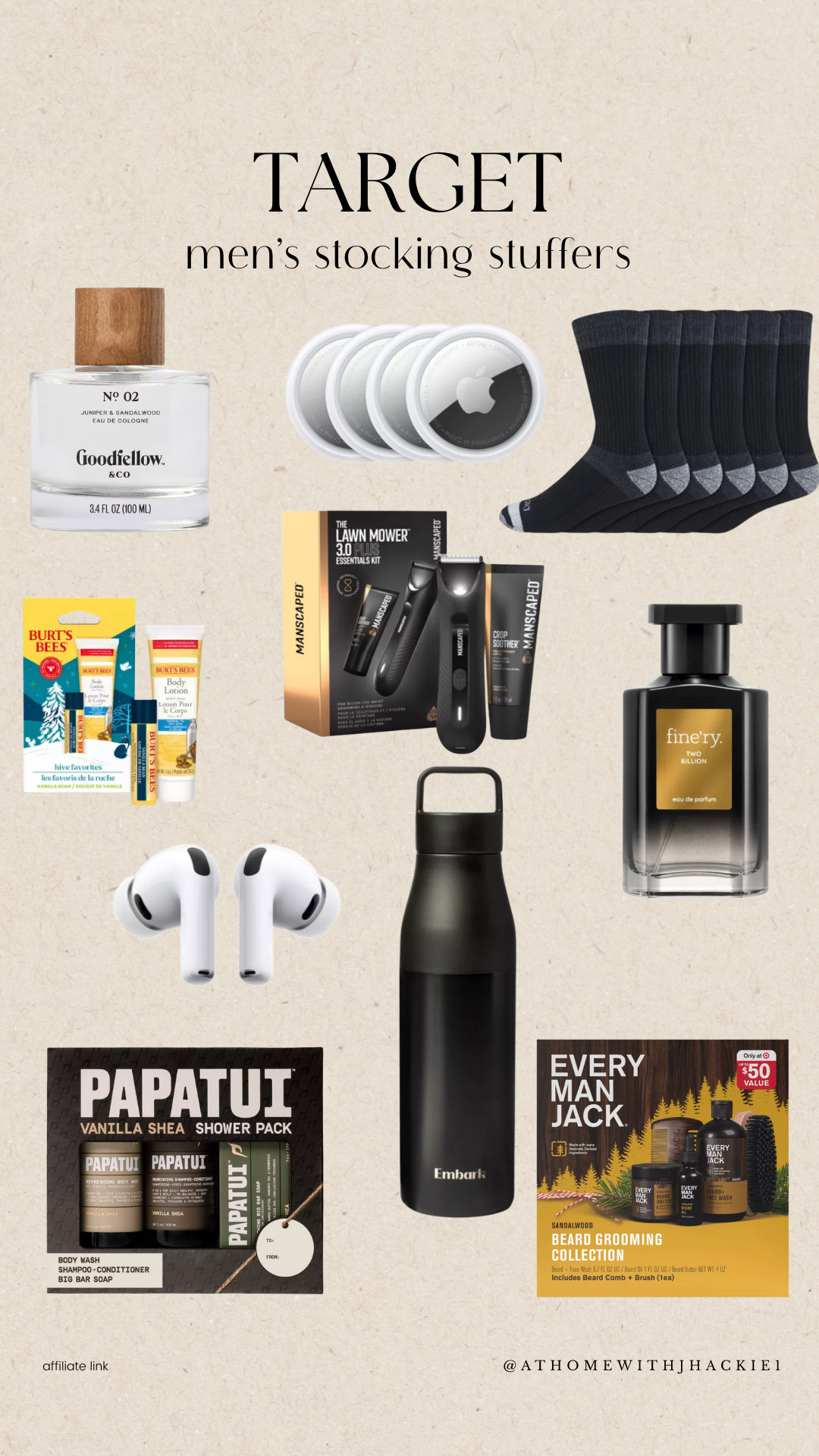 Target mens stocking stuffers target, target stocking stuffers for him, men’s grooming gifts target, manscaped kit target, mens cologne target, tech stocking stuffers, airpods gift idea, ember travel mug target, papatui set target, every man jack gift set, socks stocking stuffers, budget gifts for men target 

 

#LTKGiftGuide #LTKHoliday #LTKSeasonal