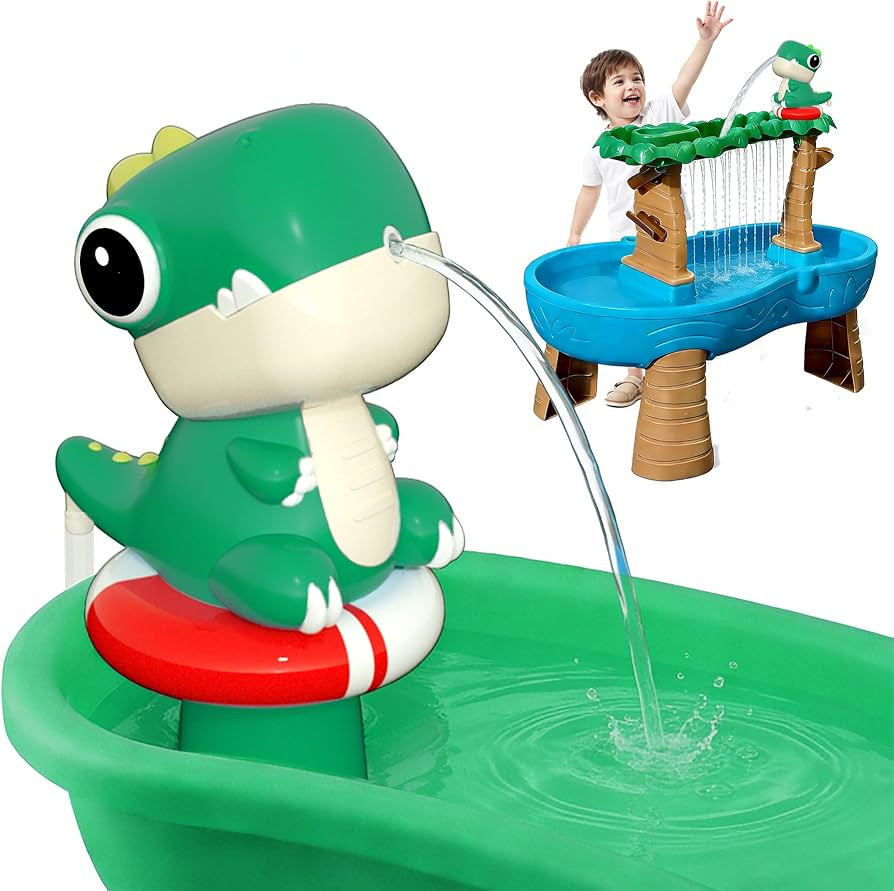 Dinosaur Water Table Pump - Rechargeable Water Pump for Water Table Accessories - Battery Powered... | Amazon (US)