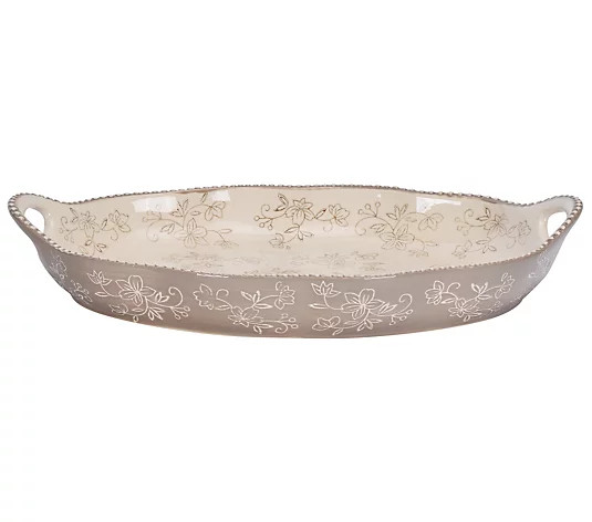 Temp-tations Floral Lace 14" Eclectic Baker - QVC.com | QVC