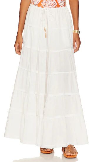 Simply Smitten Maxi Skirt in Optic White | Revolve Clothing (Global)