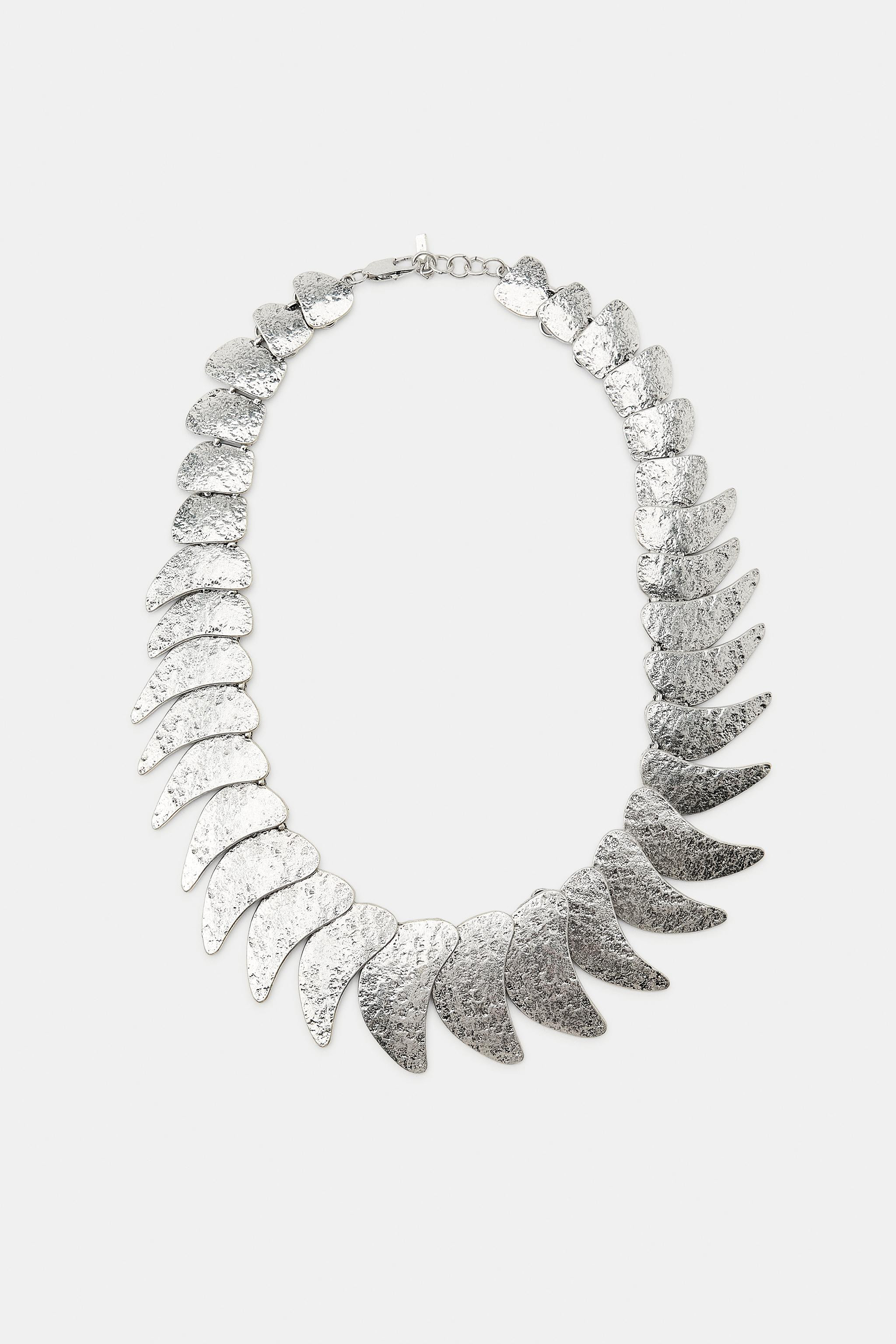TEARDROP METAL PLATE NECKLACE | Zara US