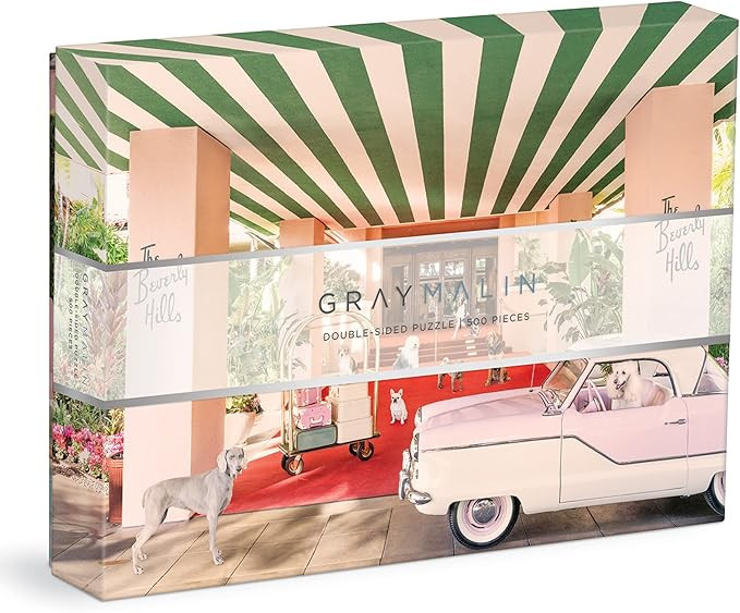 Gray Malin The Dogs at the Beverly Hills Hotel 500 Piece Double-Sided Puzzle from Galison - Jigsa... | Amazon (US)