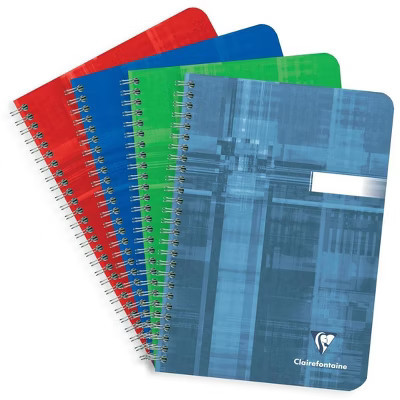 Clairefontaine Wirebound Notebook - Ruled 50 sheets - 6 x 8 1/4 A5 - Assorted Colors | Target
