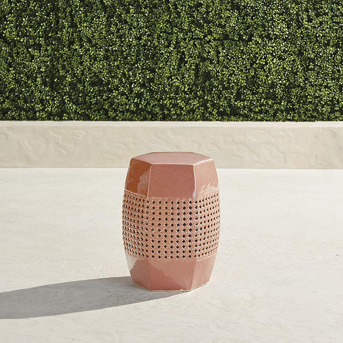 Hana Cane Accent Stools | Frontgate | Frontgate