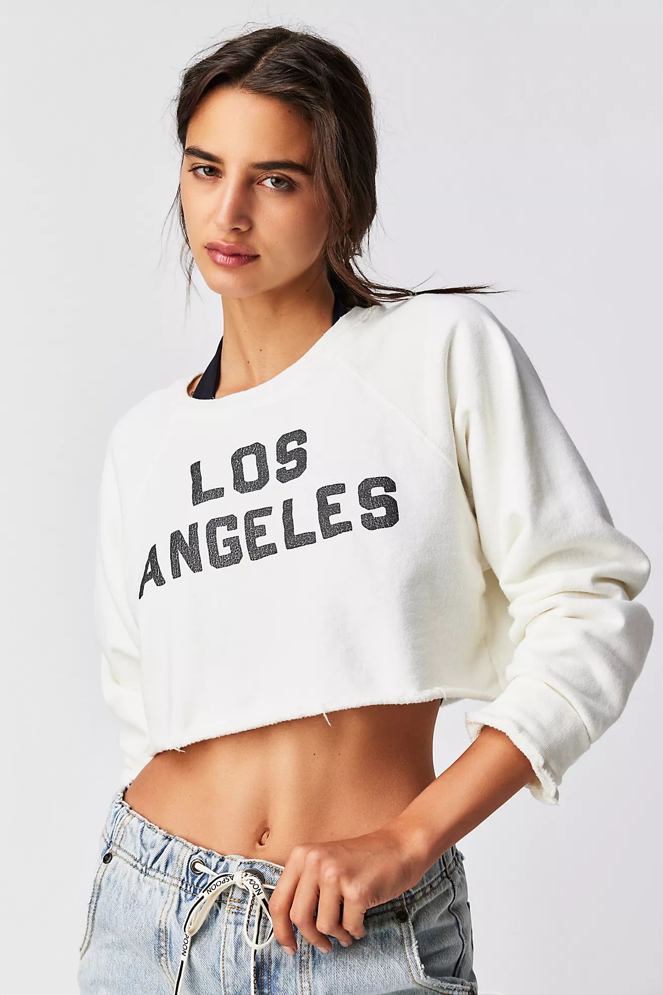 Original Retro Brand Crop City Crewneck | Free People (Global - UK&FR Excluded)