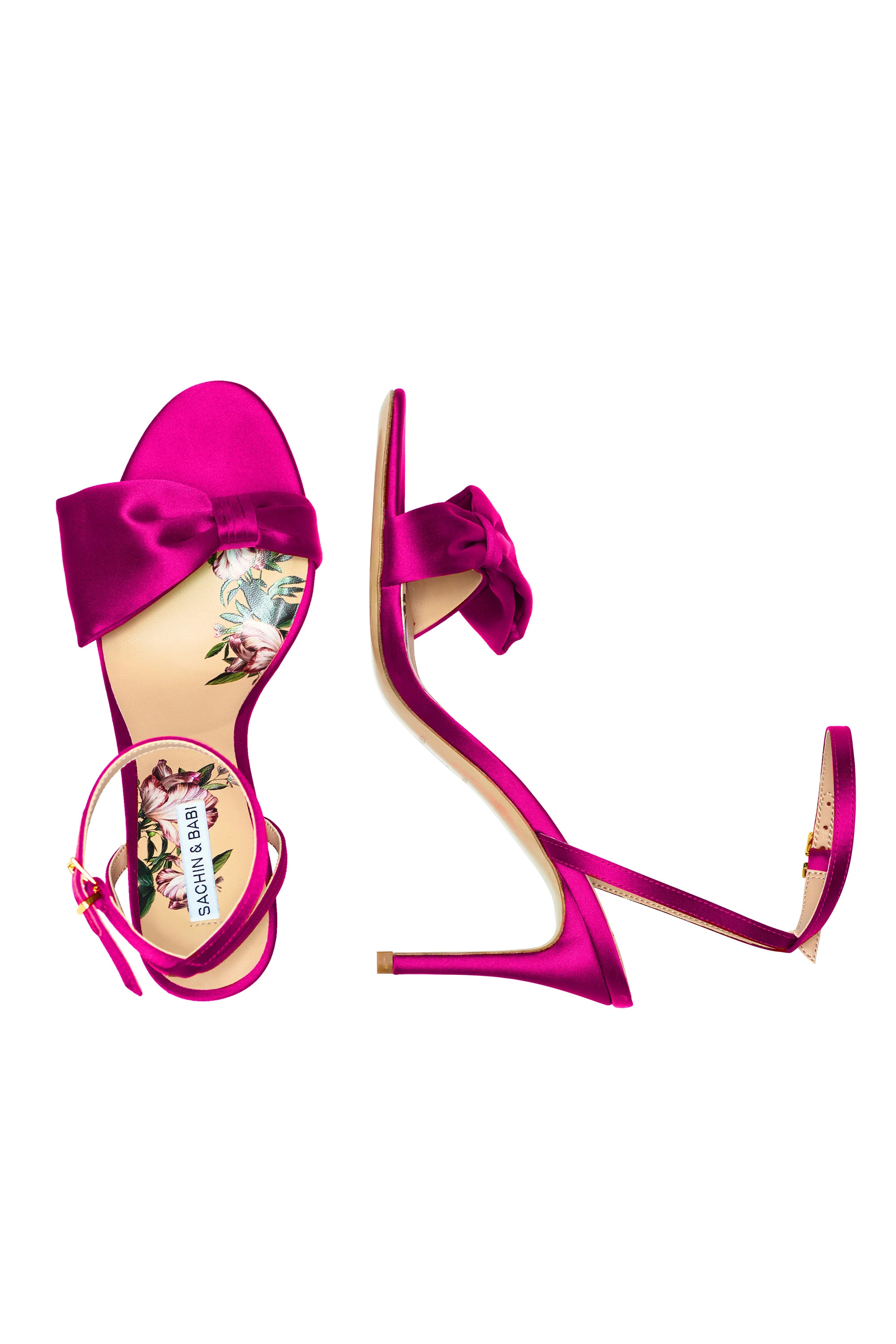 Chelsea Obi-Bow Open Toe - Cerise | Sachin and Babi