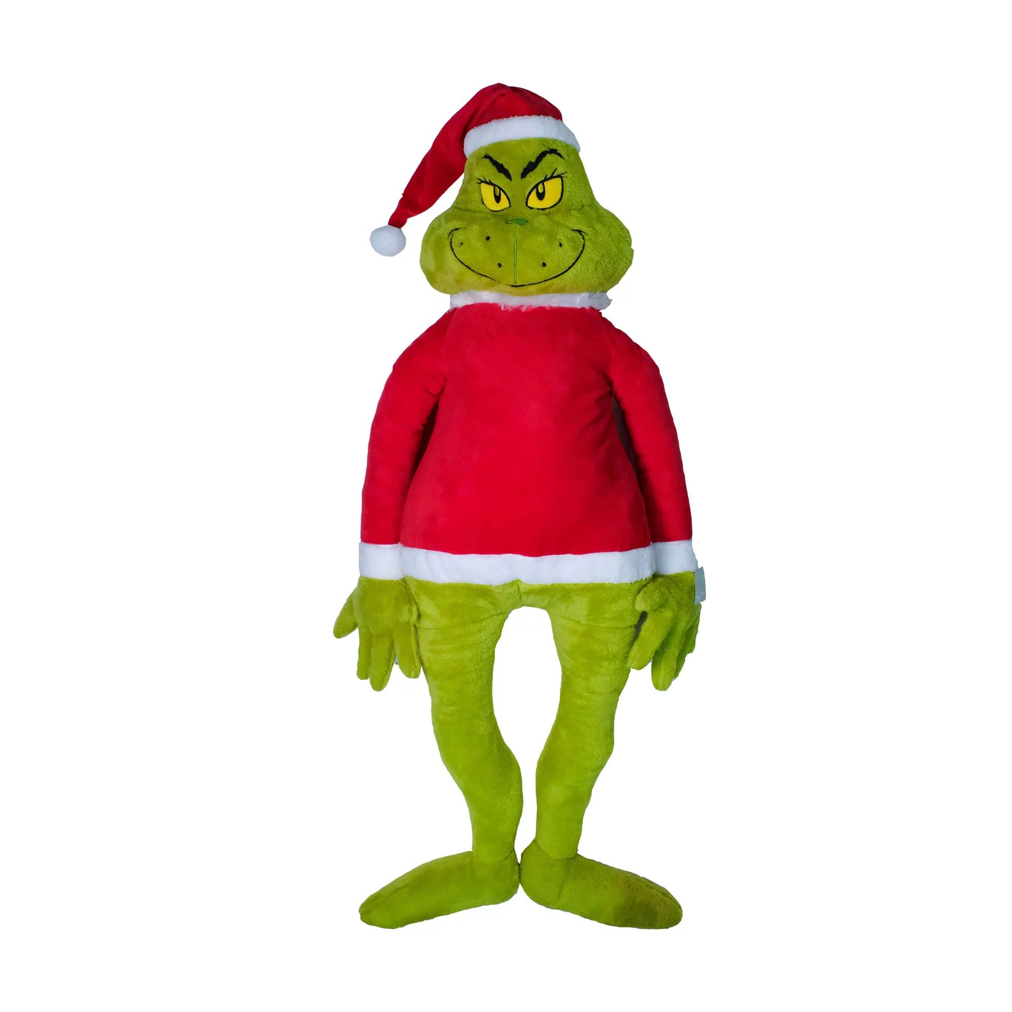 Dr Seuss' "The Grinch Who Stole Christmas", Grinch Jumbo 48 inch Tall Plush, Green, All Ages | Walmart (US)