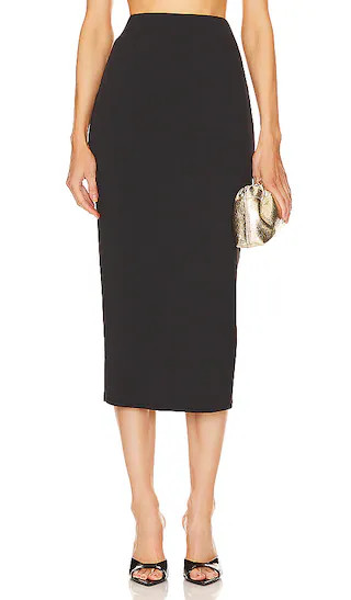 Michael Costello x REVOLVE Anisa Midi Skirt in Black. - size XS | Revolve Clothing (Global)