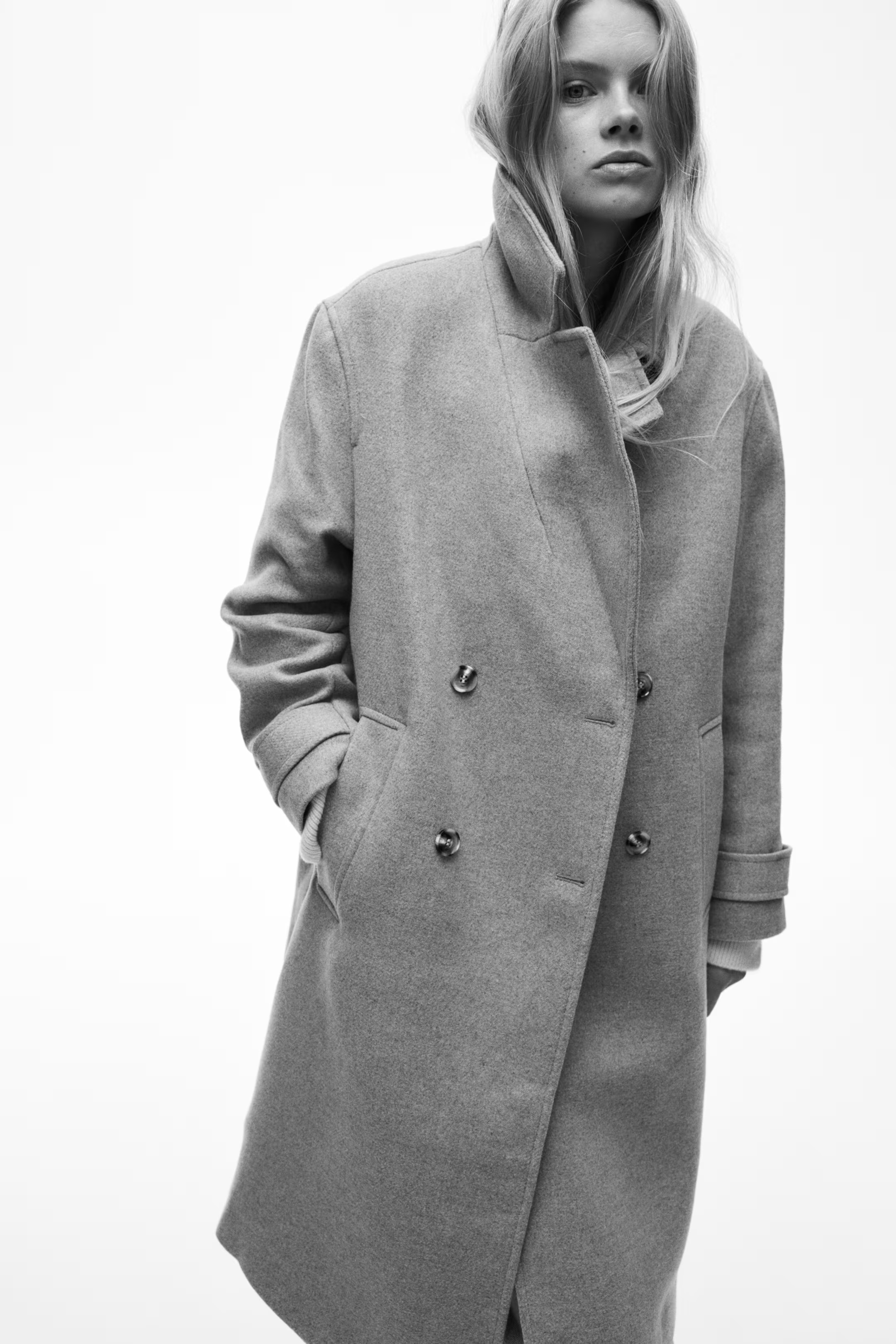 Double-breasted coat | H&M (UK, MY, IN, SG, PH, TW, HK)