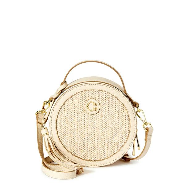 C. Wonder Julia Round Faux Straw Crossbody Bag with Texture | Walmart (US)