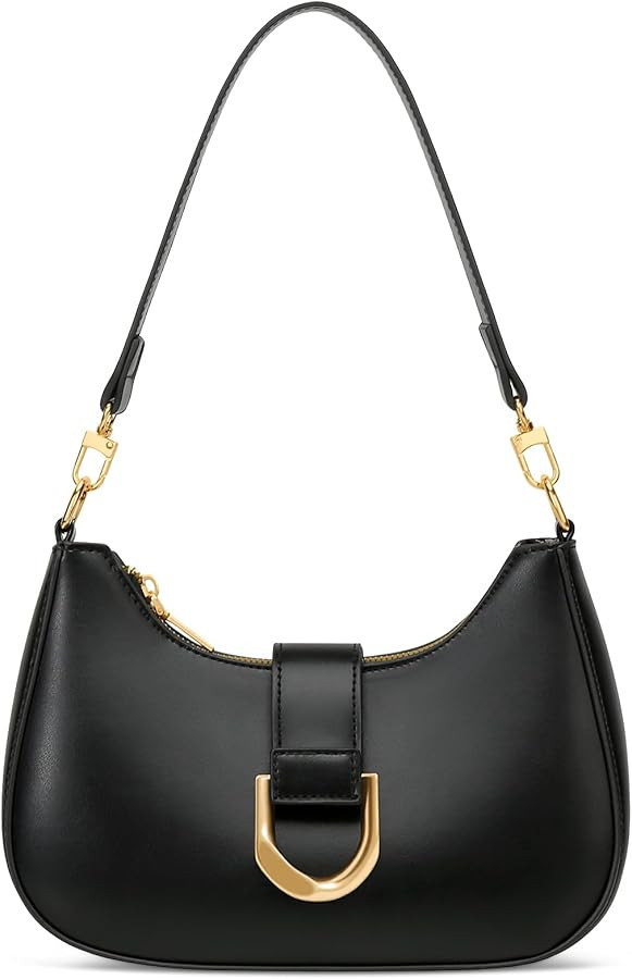 KKXIU Small Shoulder Bag for Women - Crescent Bag Small Purses for Women Trendy Vegan Leather Pur... | Amazon (US)