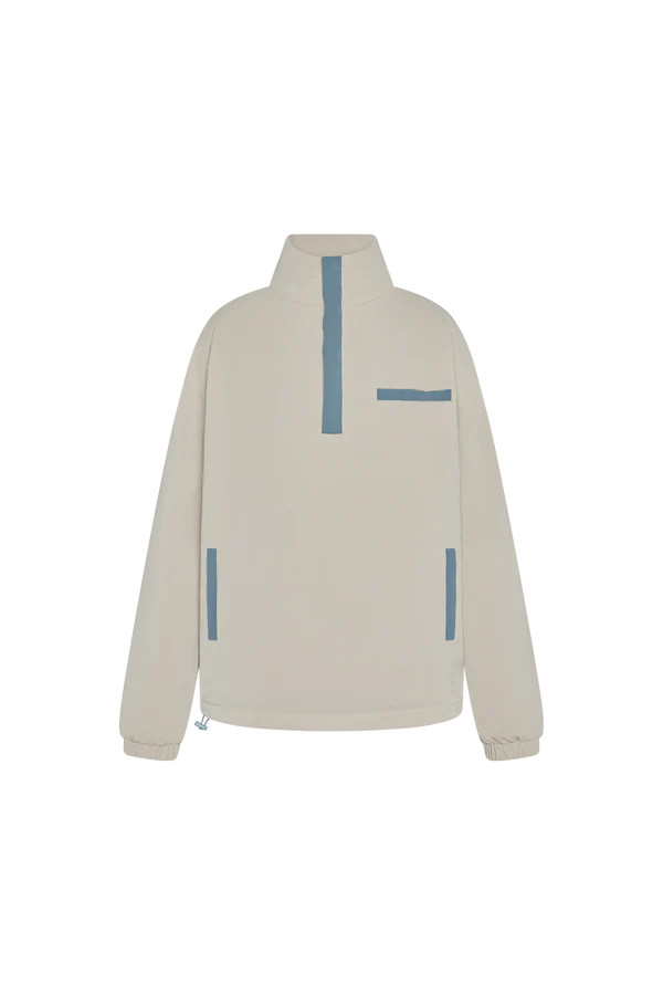 NYLON PUFF QUARTER SNAP JACKET - GLISTEN | SET Active