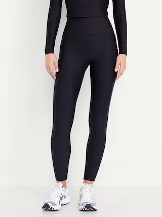Extra-High Waisted PowerSoft Boundless 7/8 Pocket Leggings – No Front Seam | Old Navy (US)
