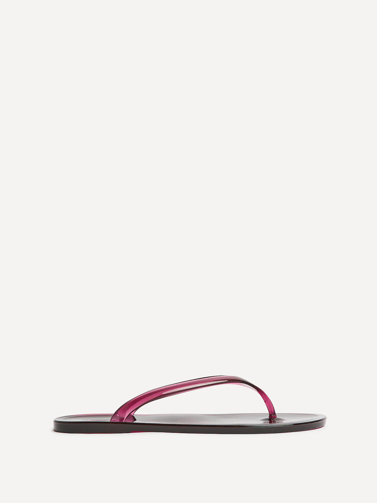 Marine Burgundy Jelly Flip Flops | Linzi Shoes