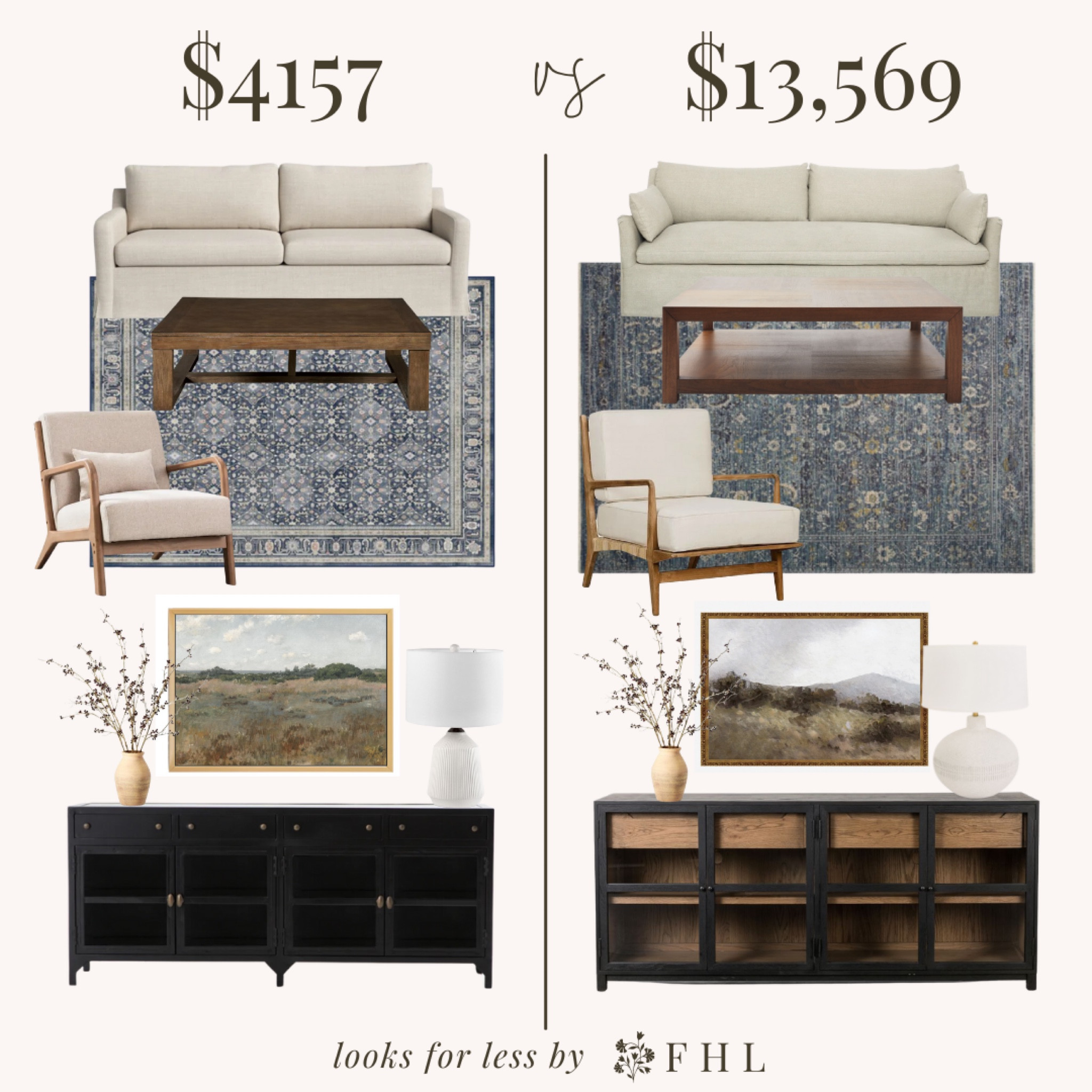 We love finding Looks for Less for your home. Here we’ve designed the same
Look with two different budgets 🤍

Modern Organic Home | Living Room Design | Interior Design | Home Design | Living Room Furniture

#LTKHome