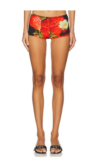 Strawberry Mini Shorts in Black & Red | Revolve Clothing (Global)
