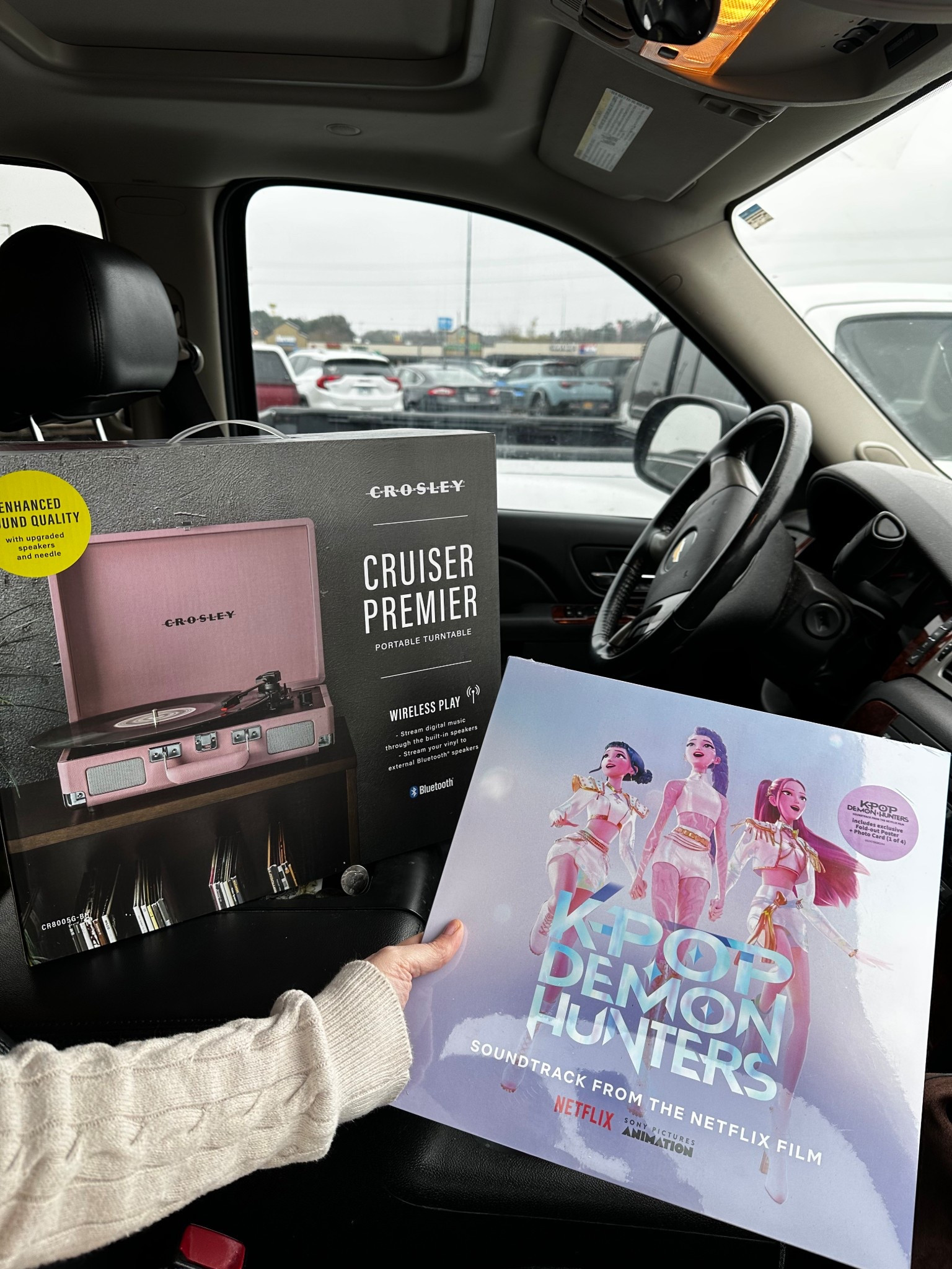 Crosley record player with kpop demon hunters vinyl and Taylor swift the life of a showgirl vinyl 

Christmas gift for girls 

#LTKKids #LTKHoliday #LTKGiftGuide