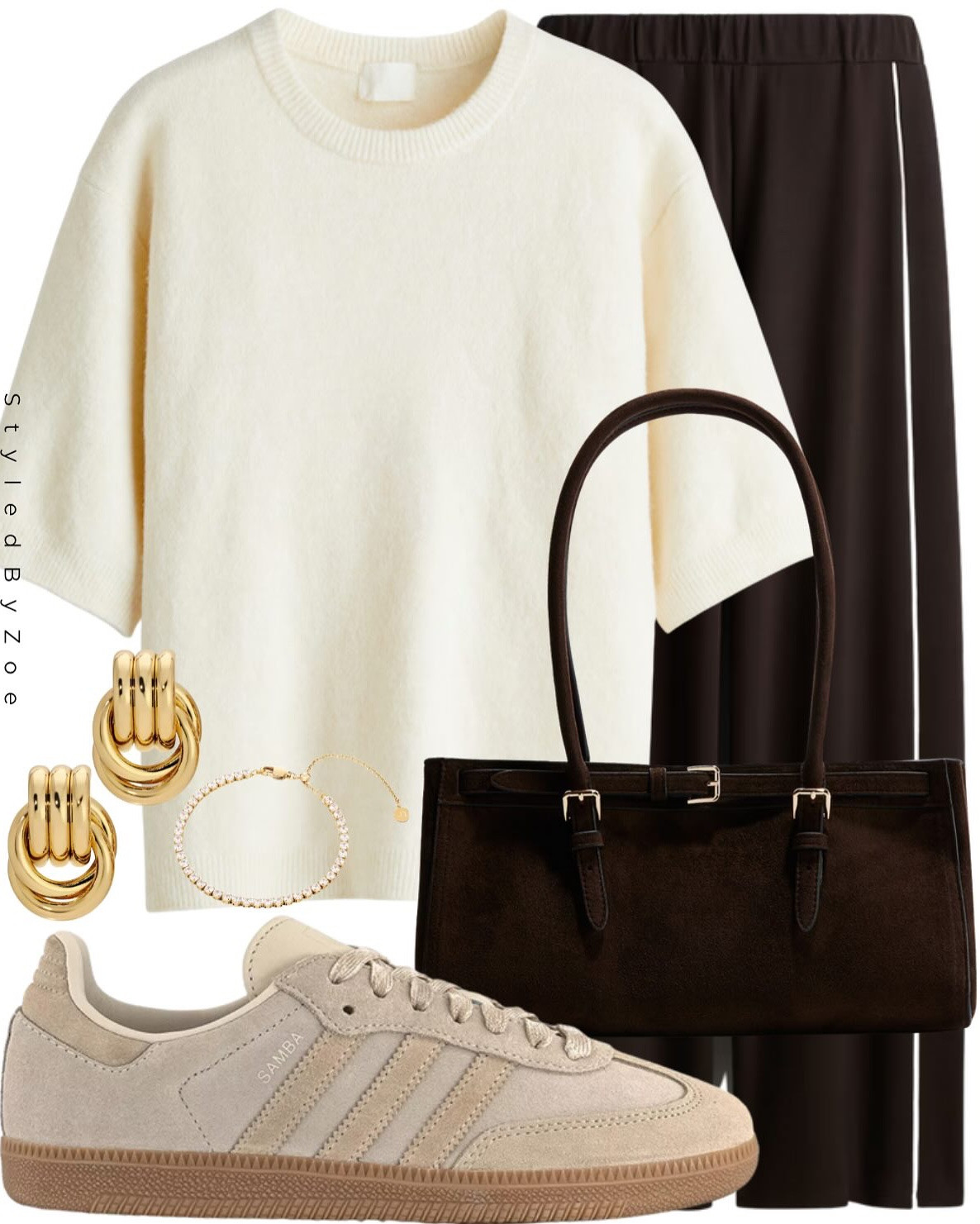 looks that just make sense 🤎 comfy knits, tailored trousers & the Adidas Samba moment we’re all living for right now. Also… suede is having such a moment rn – bags, shoes, jackets, the lot. These two outfits are perfect for those in-between weather days where you want clean girl polish but still stay cosy.

#transitionalstyle #autumnoutfits #cleanstyle #neutraloutfits #autumnfashion2025 #suedeoutfit #sambaszn #chicandcomfy #streetstylelooks #everydaystyle