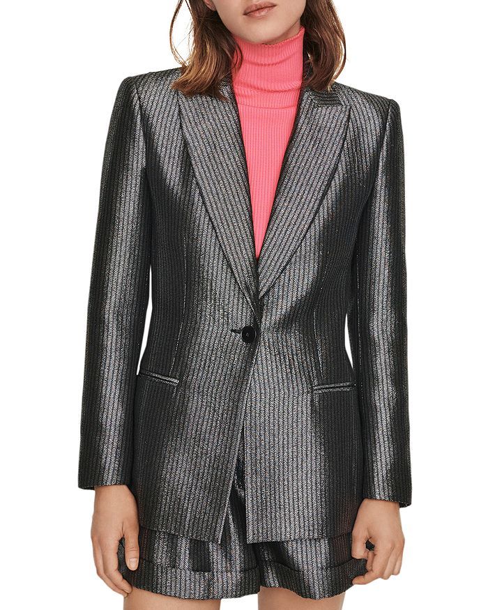 Maje
            
    
                
                    Valery Metallic Blazer | Bloomingdale's (US)