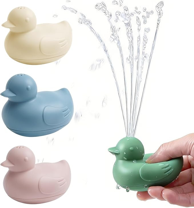 haakaa Dinky Splash Duck Silicone Baby Bath Toy, Detachable & Mold Free Food Grade Silicone Bath ... | Amazon (US)