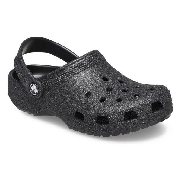 Kids' Crocs Classic Glitter Casual Clogs Regular 5T Black | Scheels Sports