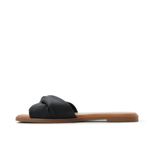 Call It Spring Women's Melonie Flat Sandal, Black, 6 | Amazon (US)