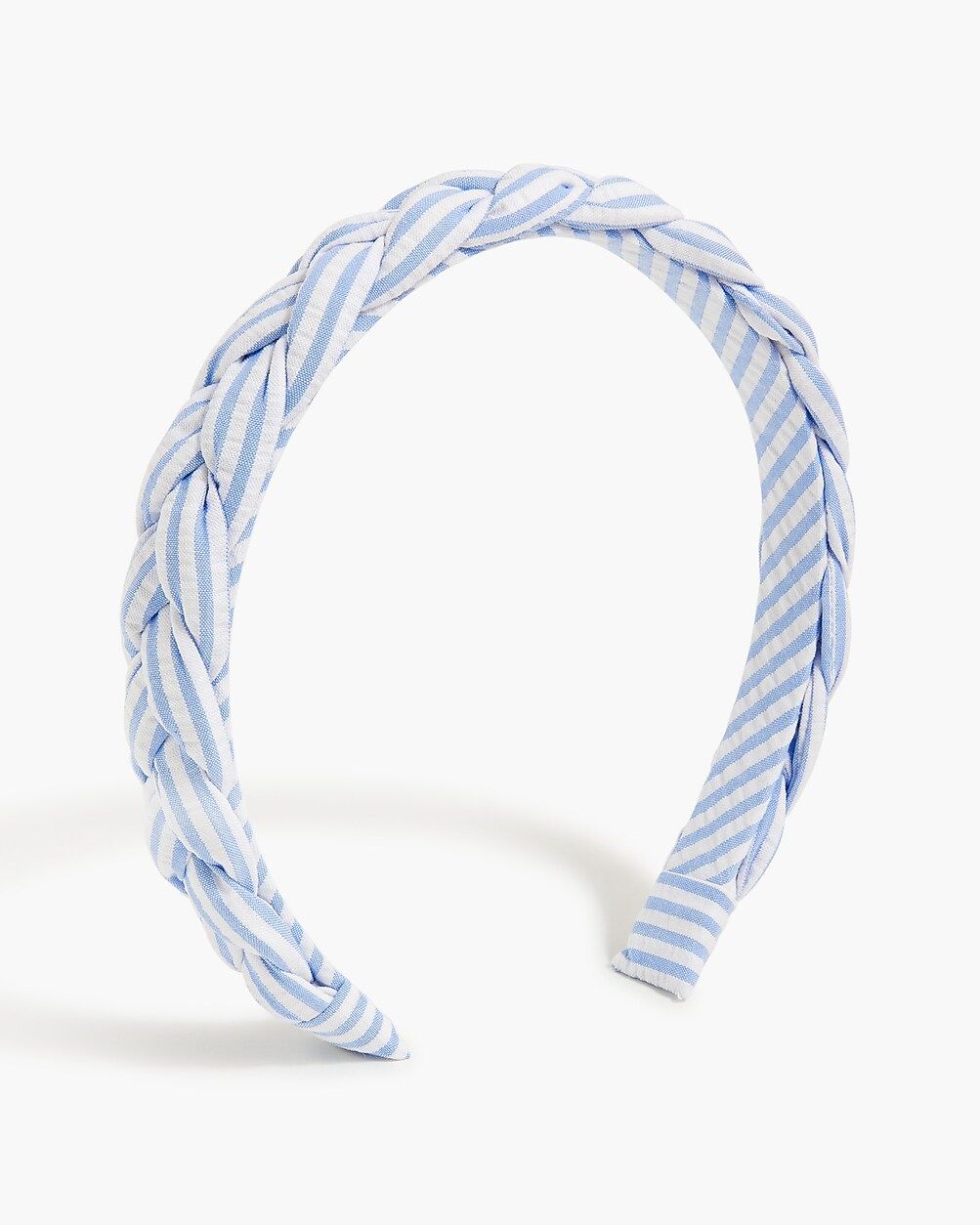 Girls' seersucker braided headband | J.Crew Factory