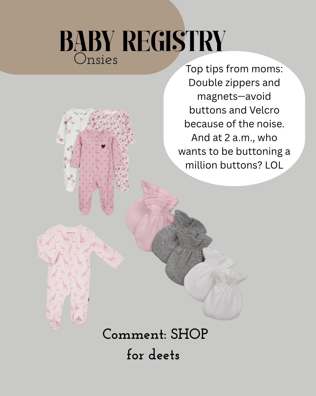Baby registry — onesie essentials 

#LTKBaby #LTKmomlife #LTKGiftGuide